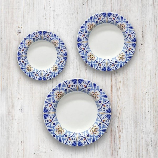 Dinnerware Amalfi rental in Milan Italy